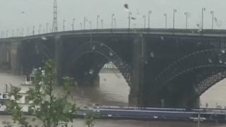 Watch Boat Crash into Historic Bridge on Flooded Mississippi River