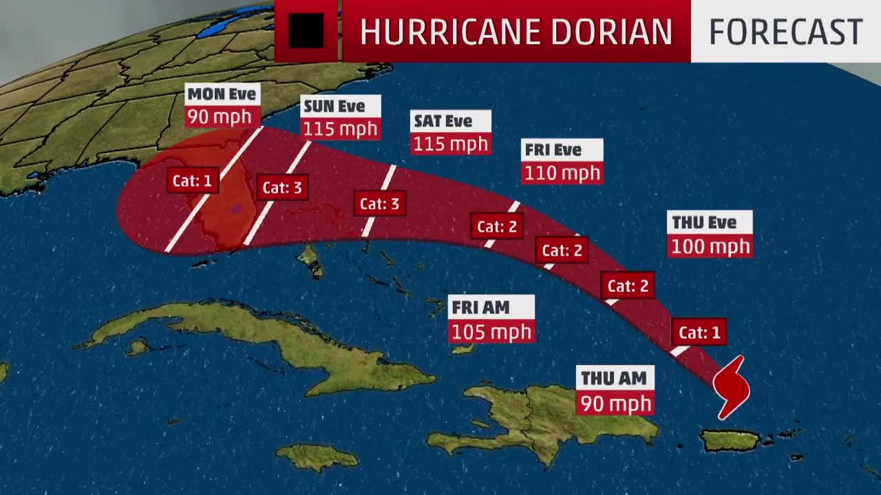 Hurricane Dorian A Huge Threat for Florida The Weather