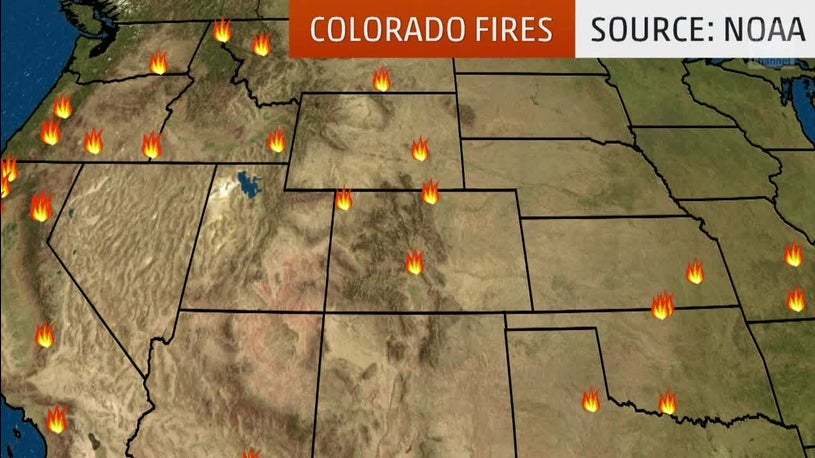 Several Wildfires Burning in Colorado, Prompting Evacuations