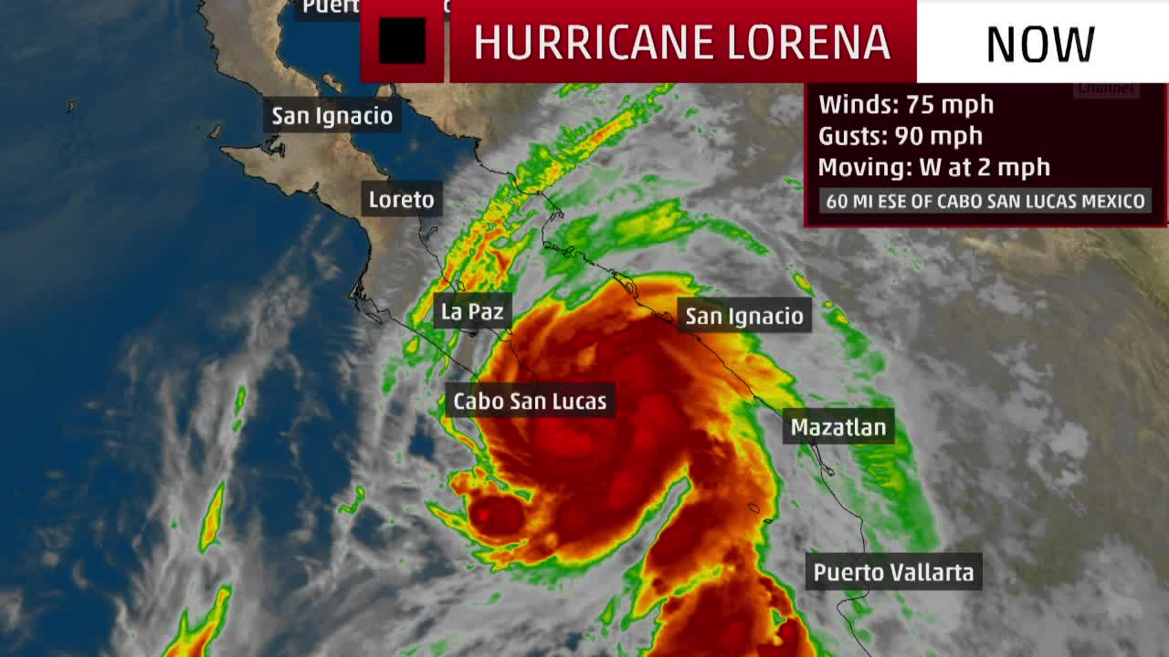 Hurricane Lorena Bearing Down on Cabo San Lucas The Weather Channel
