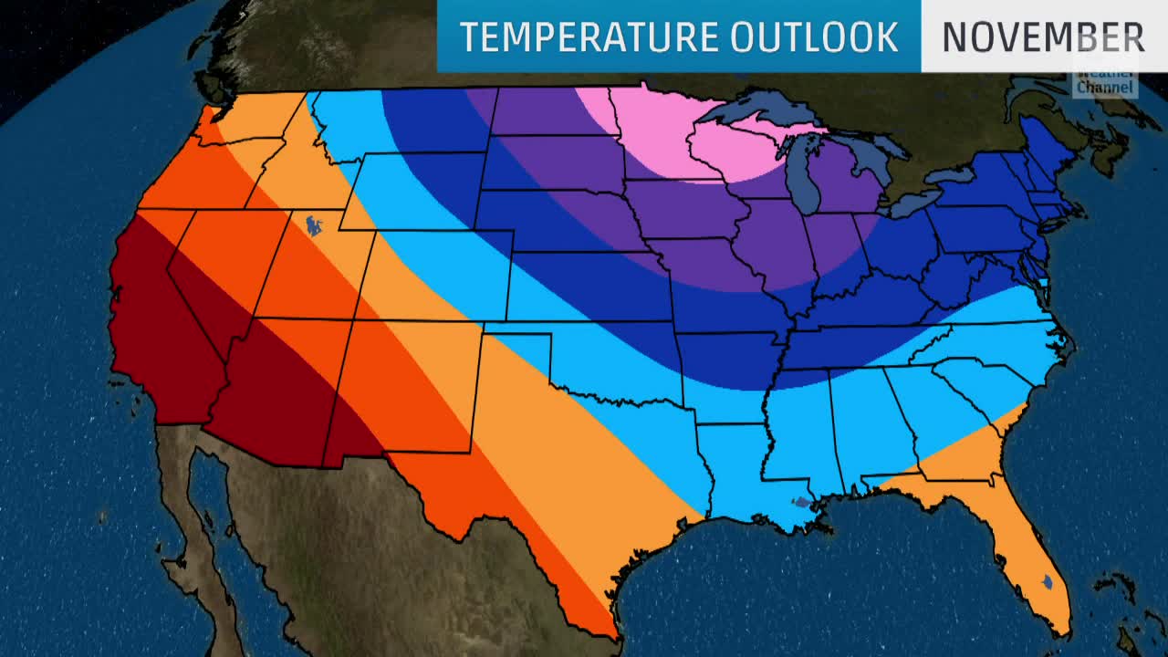 November Temperature Outlook Is in The Weather Channel