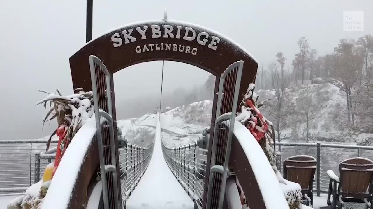 North America’s longest pedestrian suspension bridge, Gatlinburg