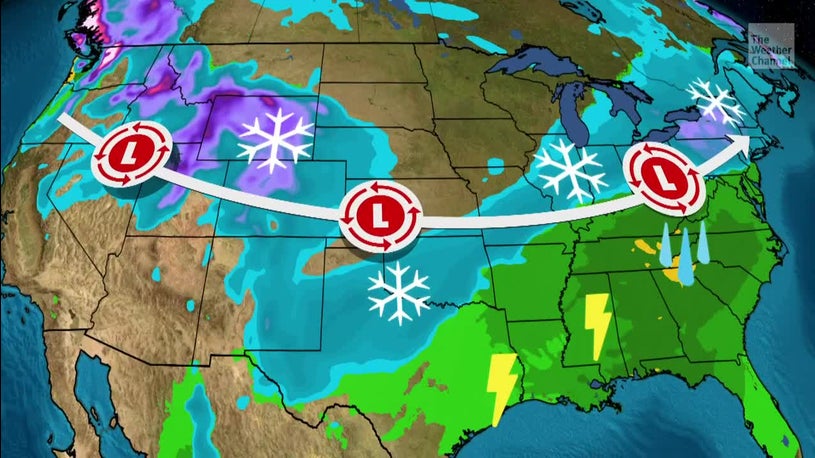 Cross-Country System to Bring Snow Over Wide Area