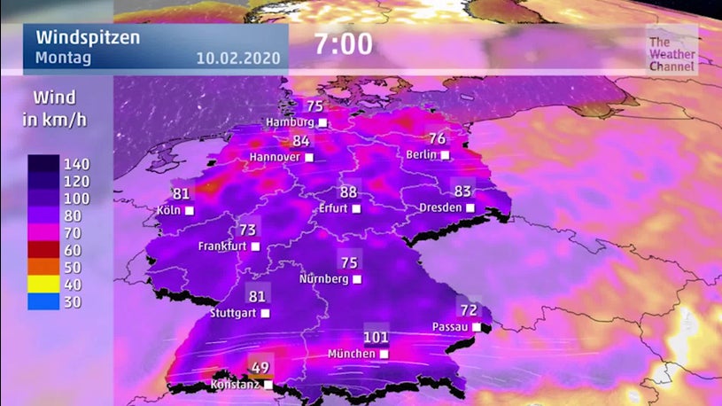 Hunderte Flugausfalle In Munchen Orkan Sabine Erreicht Suden The Weather Channel Artikel Von The Weather Channel Weather Com