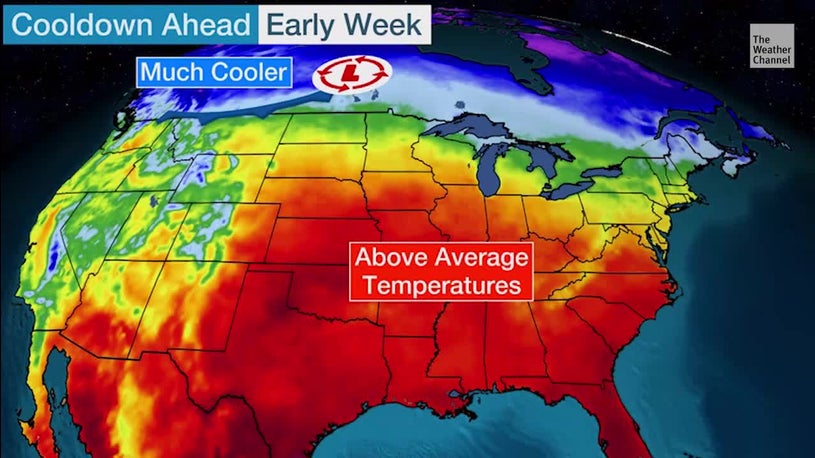 Warm Start to the Week Cooler End of the Week