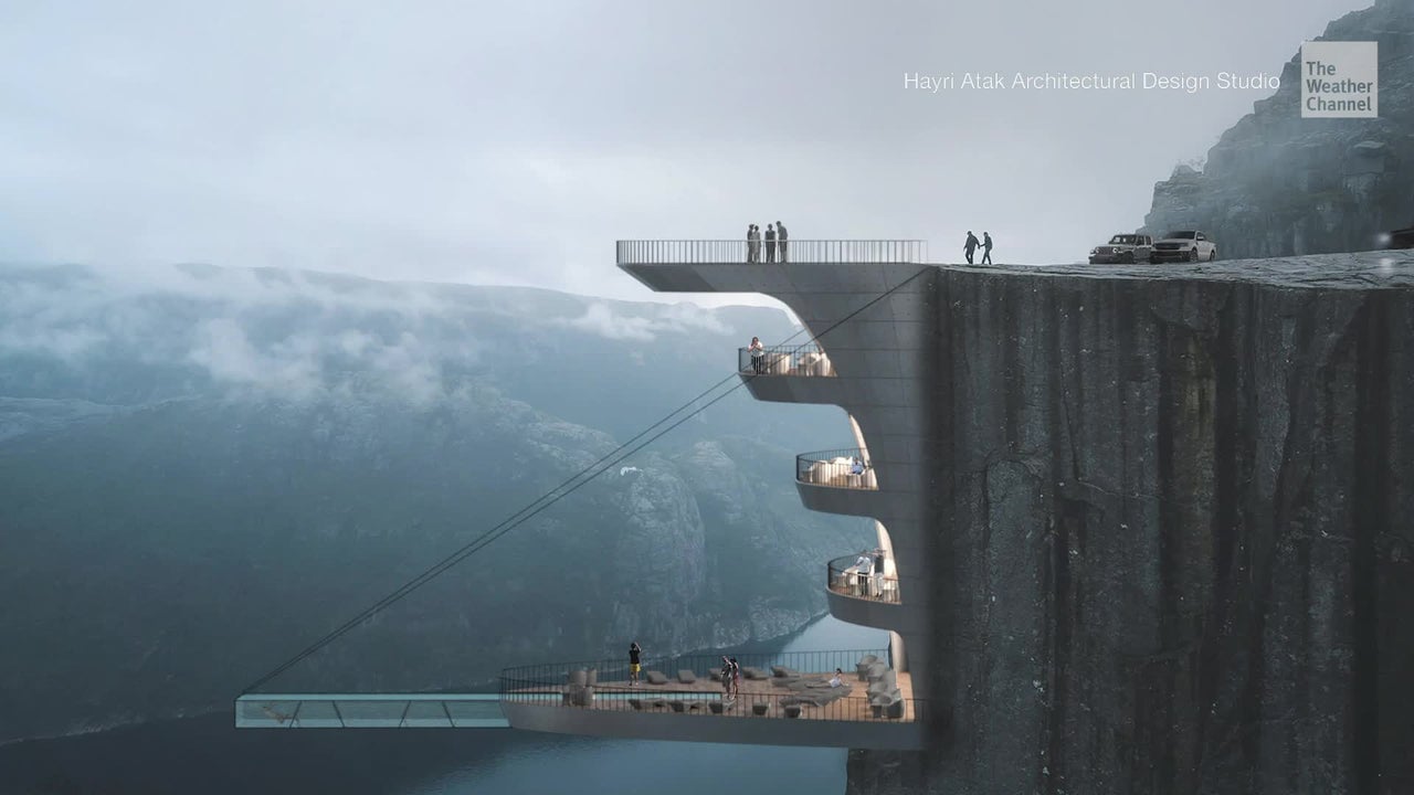 Insane Infinity Pool Designed to Hang Over Cliff in Norway | The ...