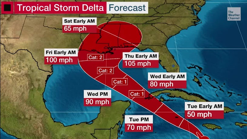 Tropical Storm Delta Forms, Could Pose Hurricane Threat to Gulf Coast
