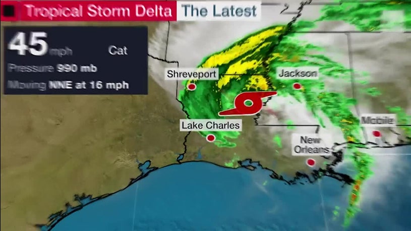 Delta Heading Inland After Lashing Louisiana