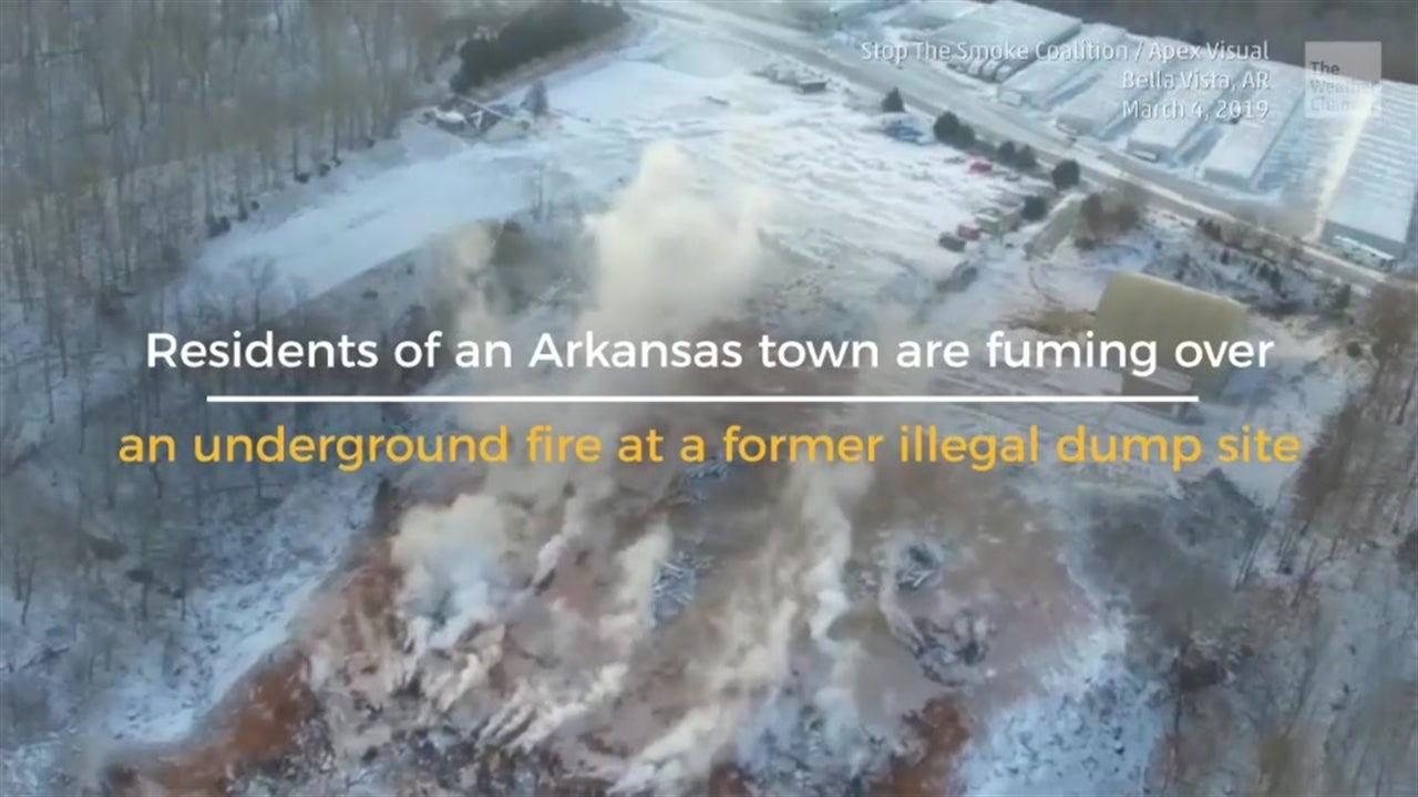 Underground Fire Rages for Months in Arkansas The Weather Channel