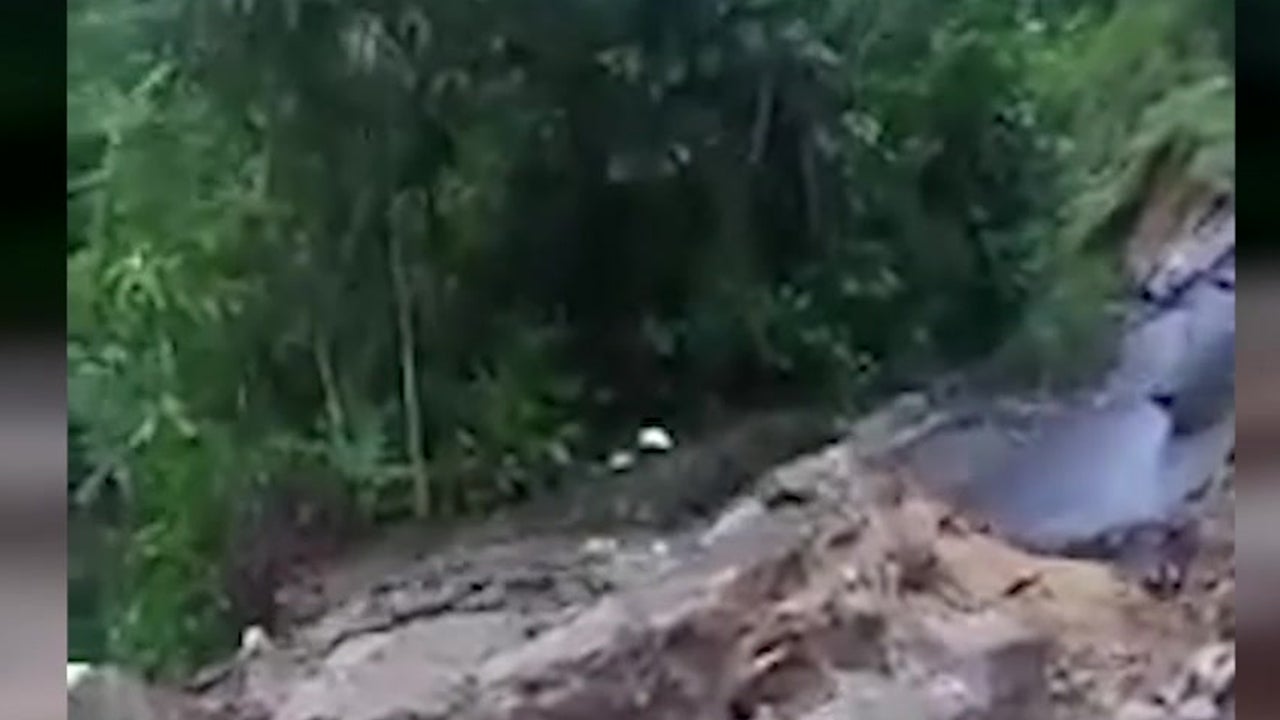 Hillside Falls Away In Dominican Republic The Weather