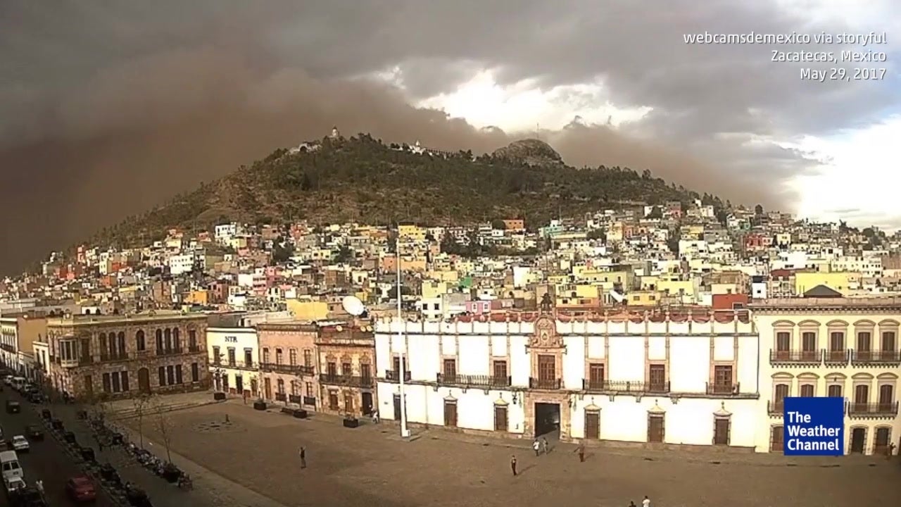 Huge Dust Storm in NorthCentral Mexico The Weather Channel