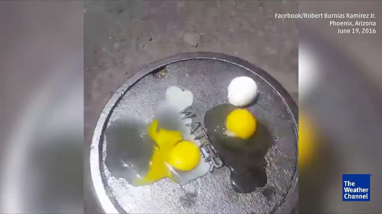 Hot Enough to Cook Egg on Manhole Cover The Weather Channel Hot Enough to Cook Egg on Manhole Cover The Weather Channel