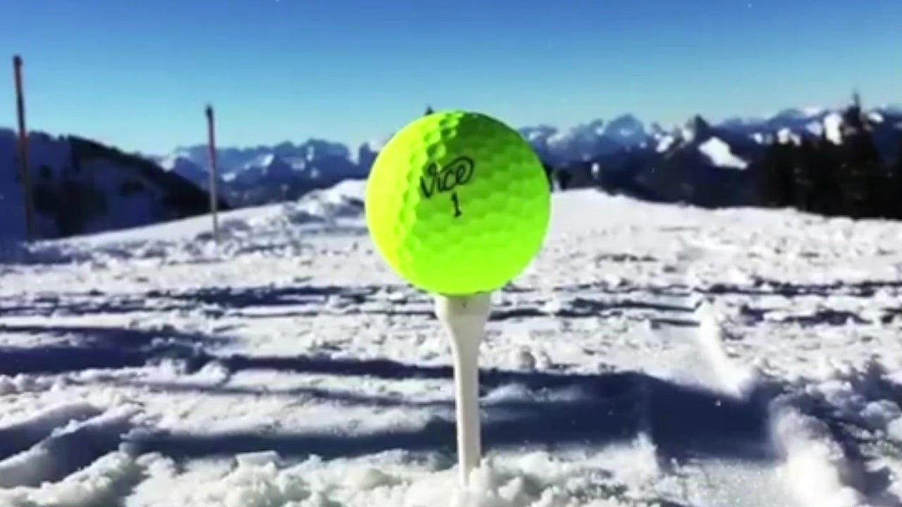 No White Golf Balls for Snow Golf The Weather Channel