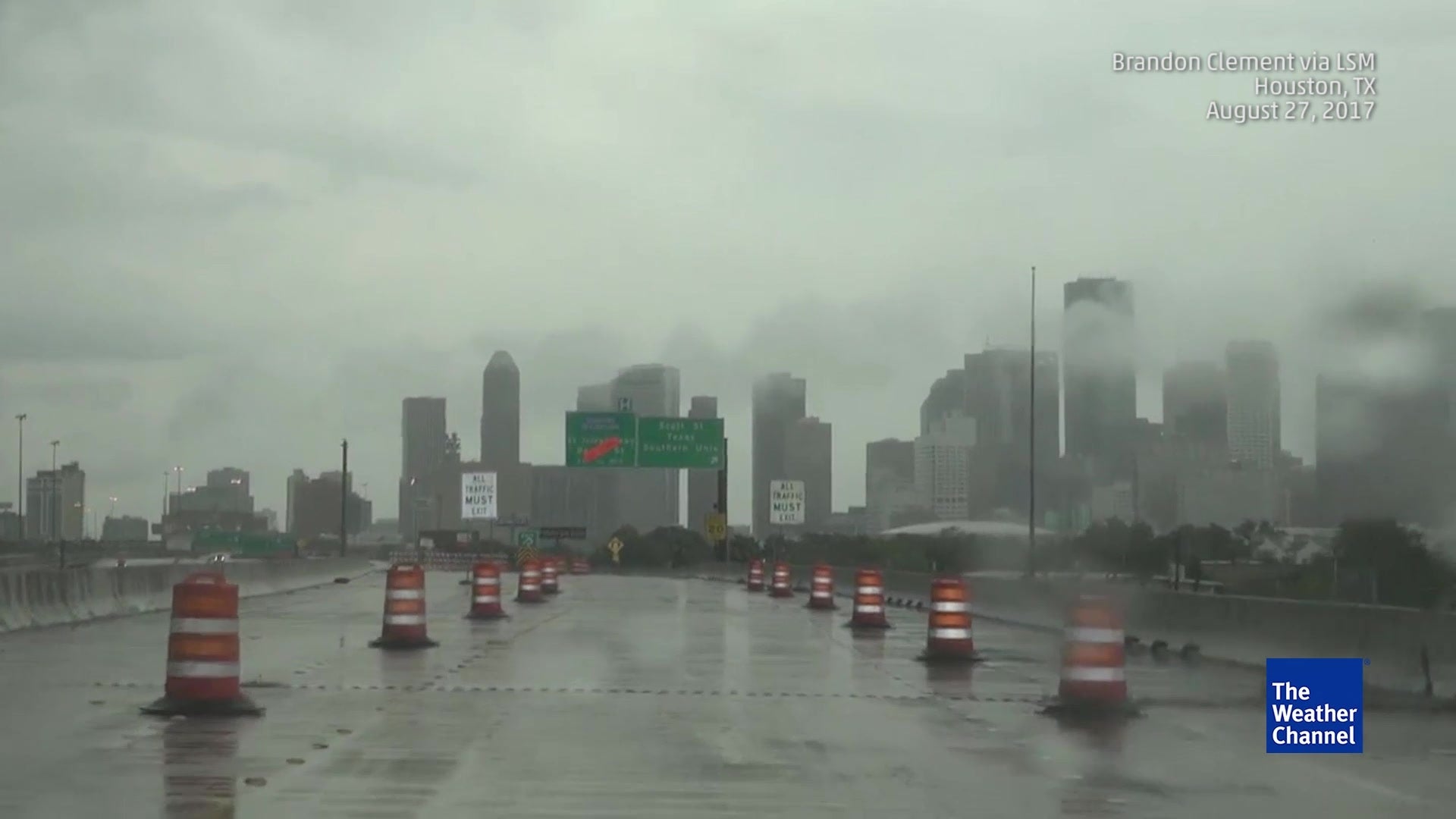 Dangerous Road Conditions in Flooded Houston The Weather Channel