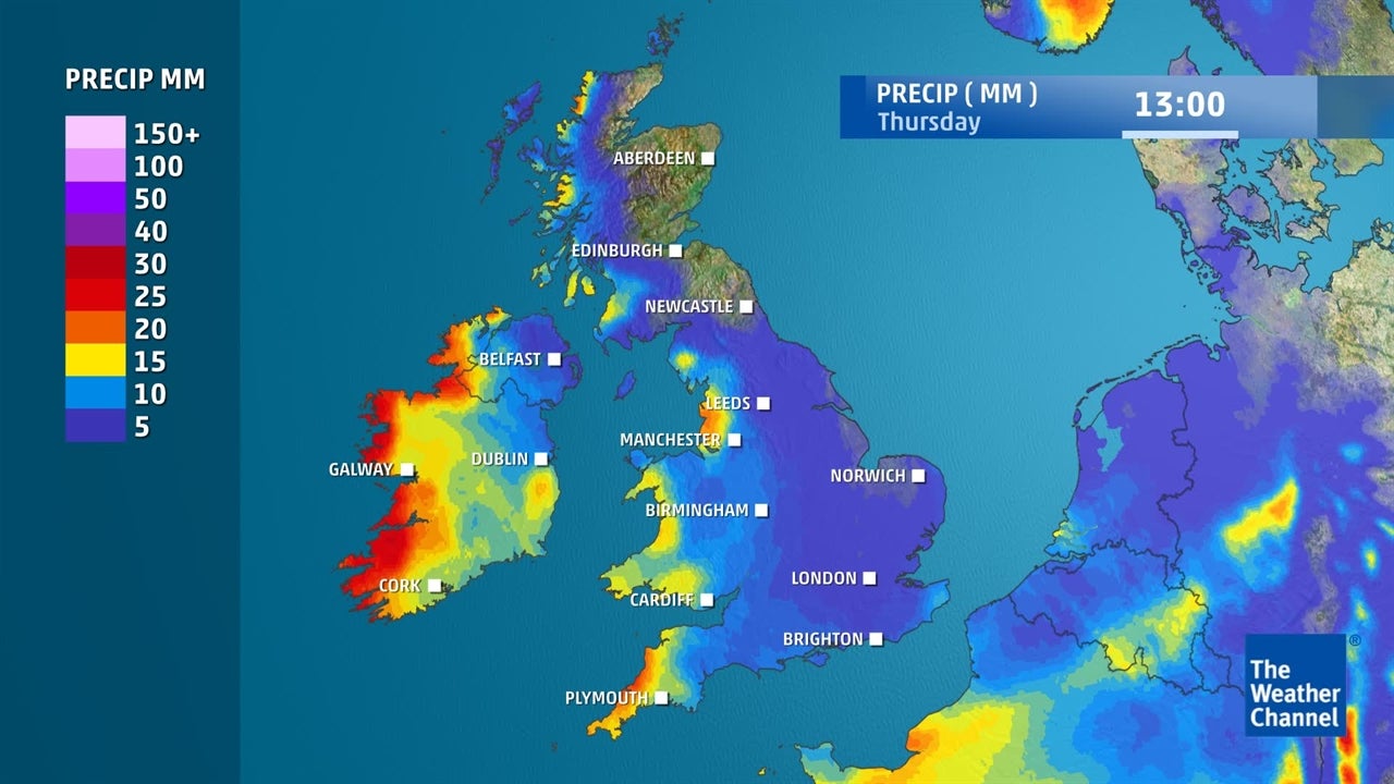 Risk of heavy rain predicted for the next few days The Weather Channel
