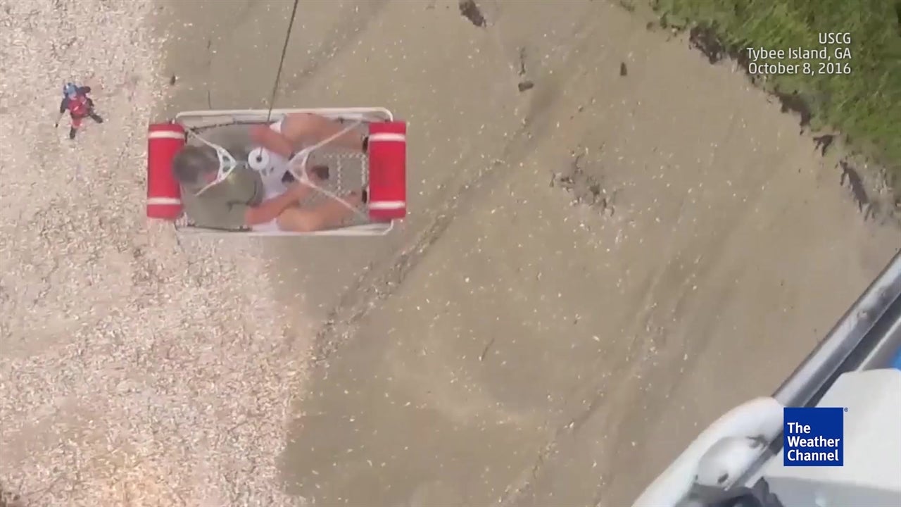 Coast Guard Helicopter Rescues Sailor The Weather Channel