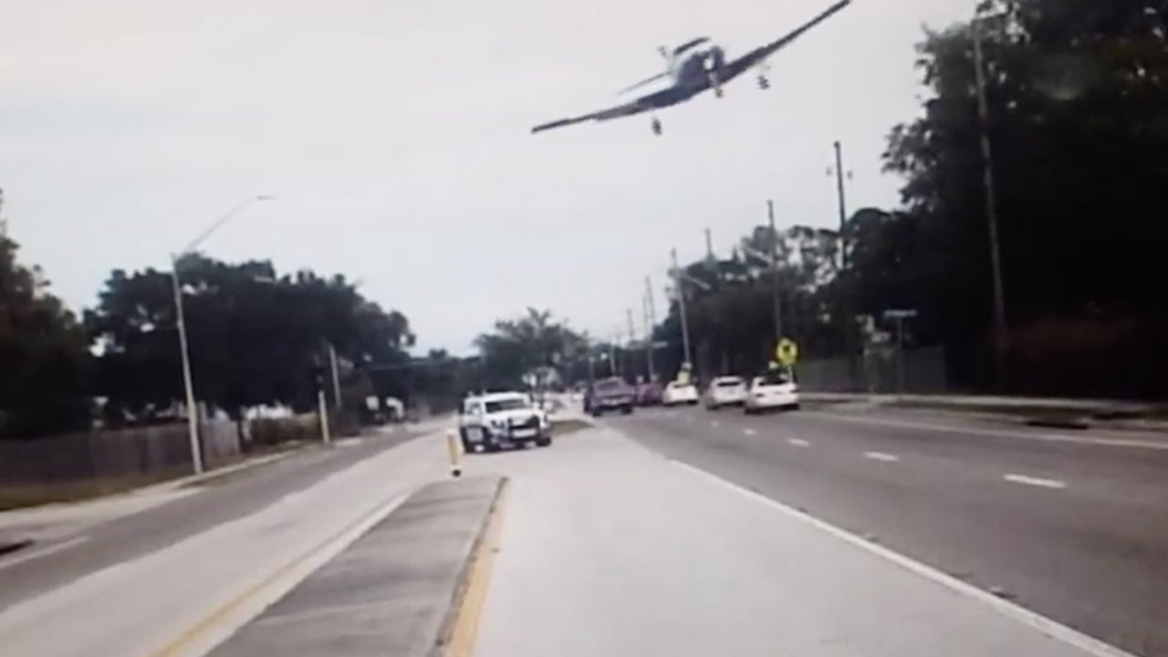 Dashcam Captures Small Plane Crash In Florida The