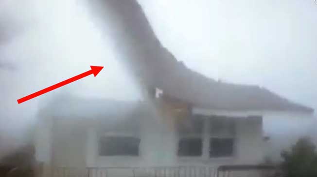 Winds Rip Roof off Home in Nassau The Weather Channel