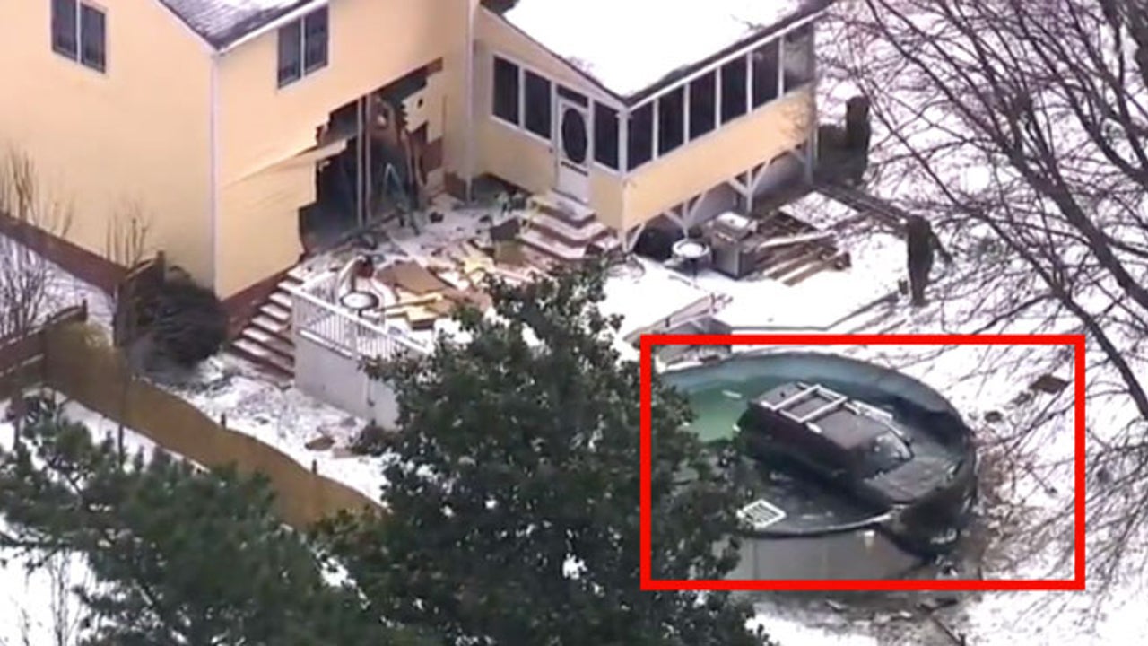 Suv Crashes Through Garage Into Pool The Weather Channel