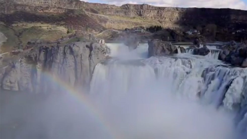 Rainbow Over Idaho’s Shoshone Falls The Weather Channel