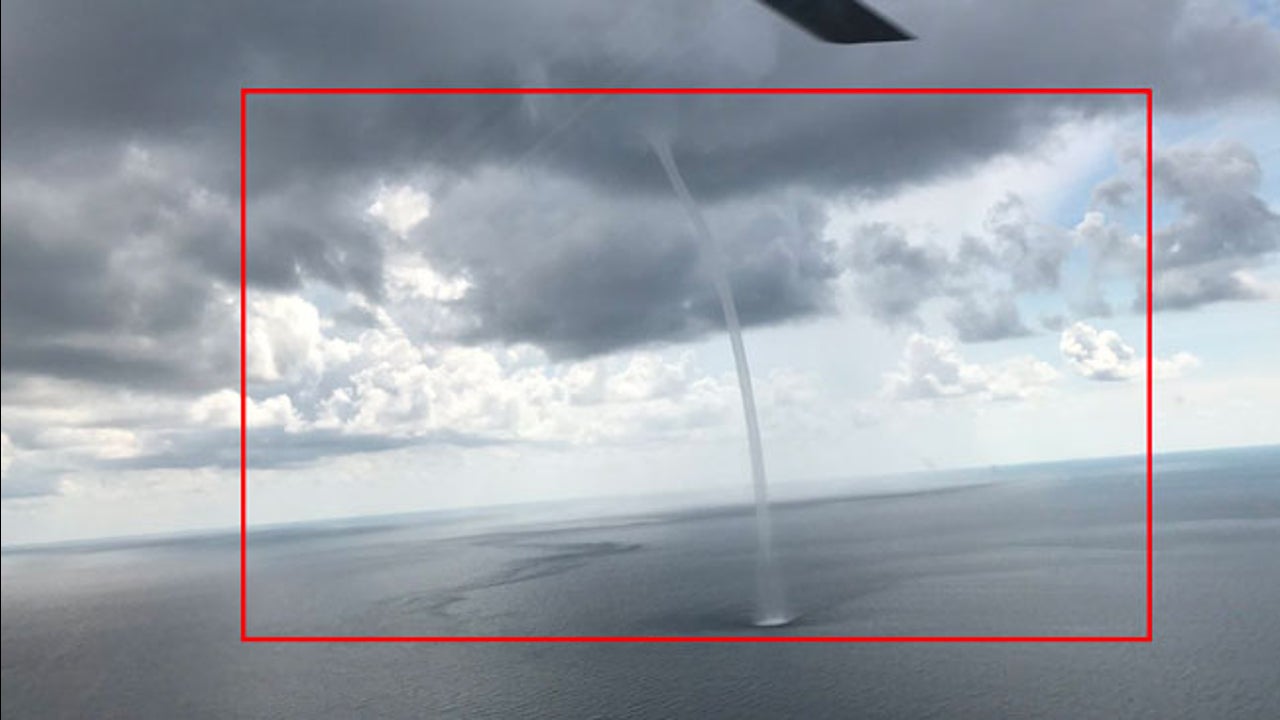 Incredible Waterspout Seen From Helicopter The Weather
