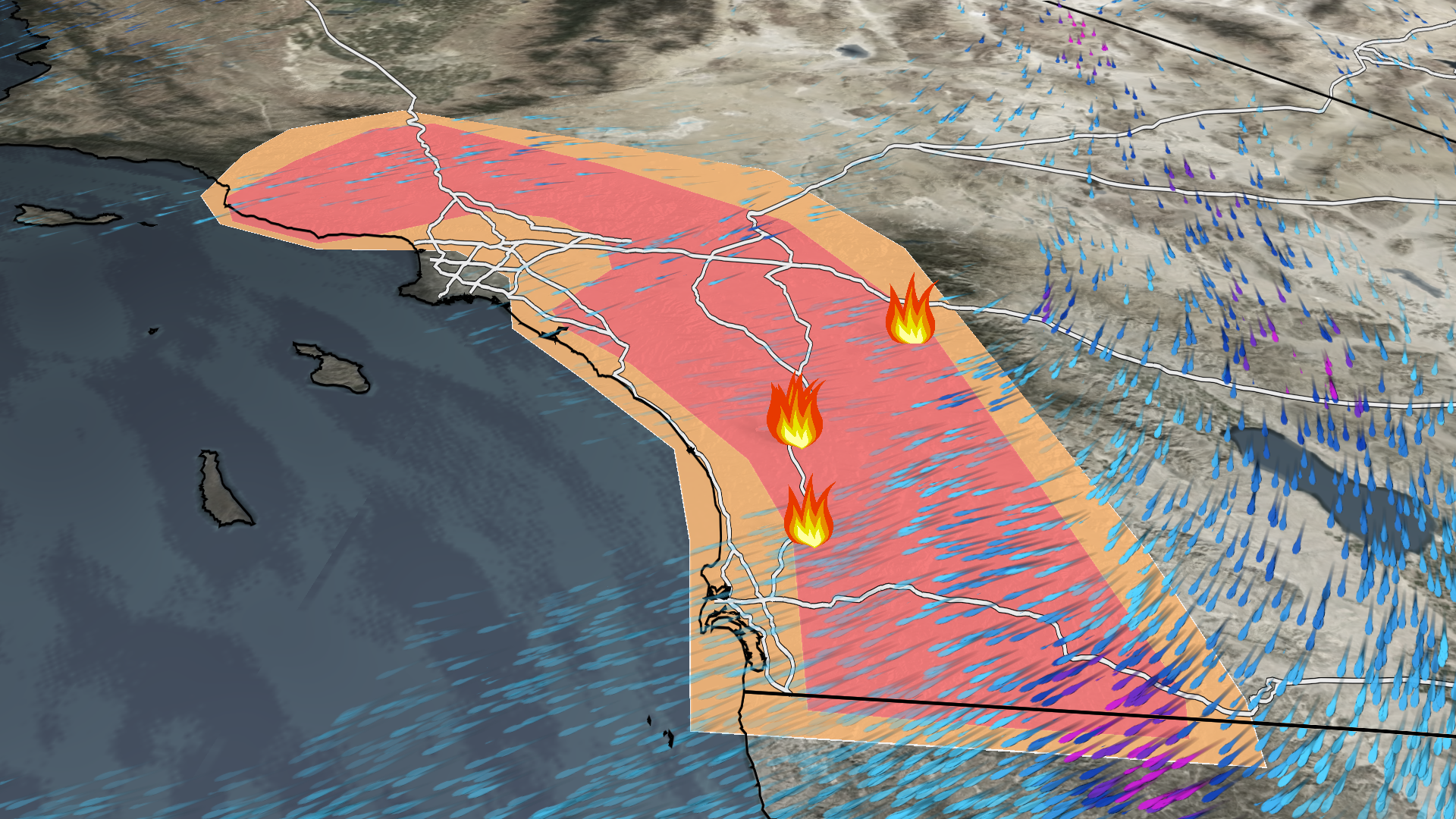 Santa Ana Winds Pick Up Again - Videos from The Weather Channel