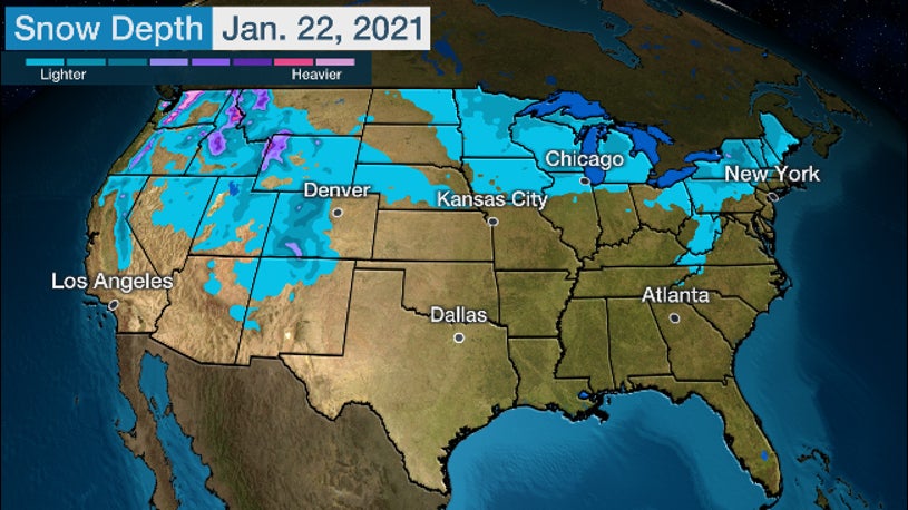 Current Snow Cover United States