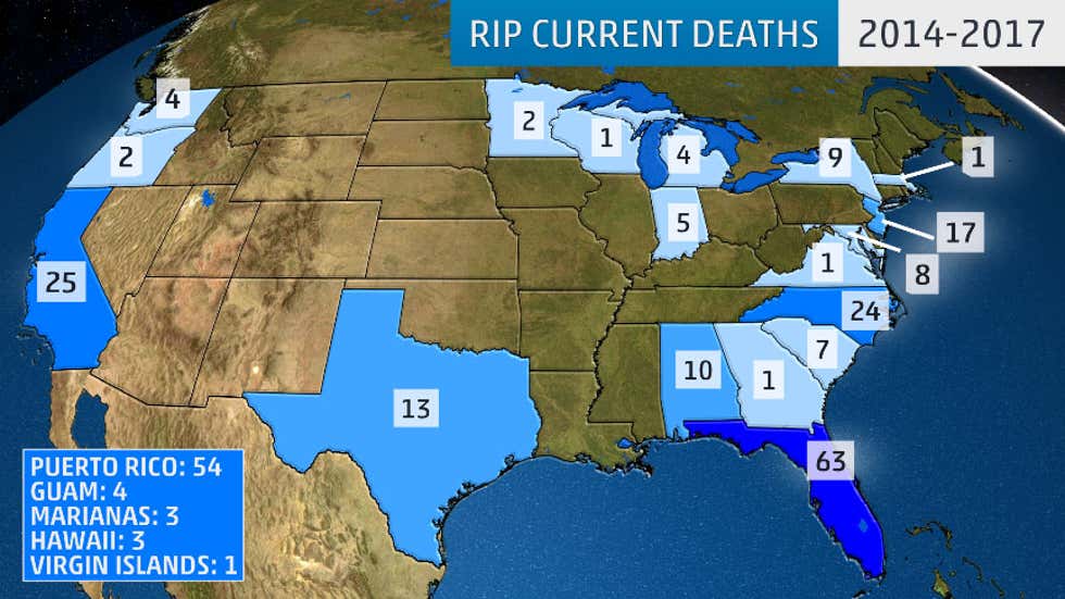 Weather Channel Rip Current Video Rip Currents, an Underrated Danger, Have Been More Deadly Than ...