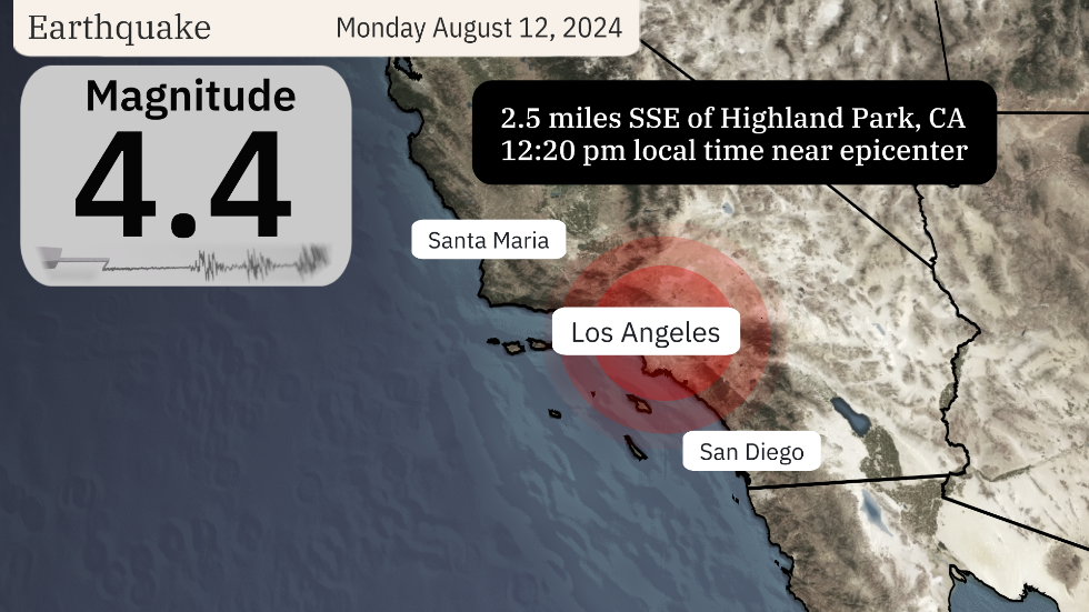 Earthquake Shakes Los Angeles California Today Weather com