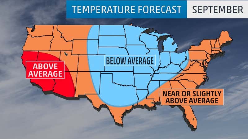 Fall Outlook: Chilly in the North; Mild in the Southeast, West | The ...