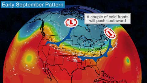 September Temperature Outlook: Cooler Pattern Expected Across Much of ...