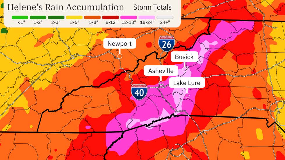 Weather Map Helene Climate Change Caused 50% More Rainfall From Helene | Weather.com