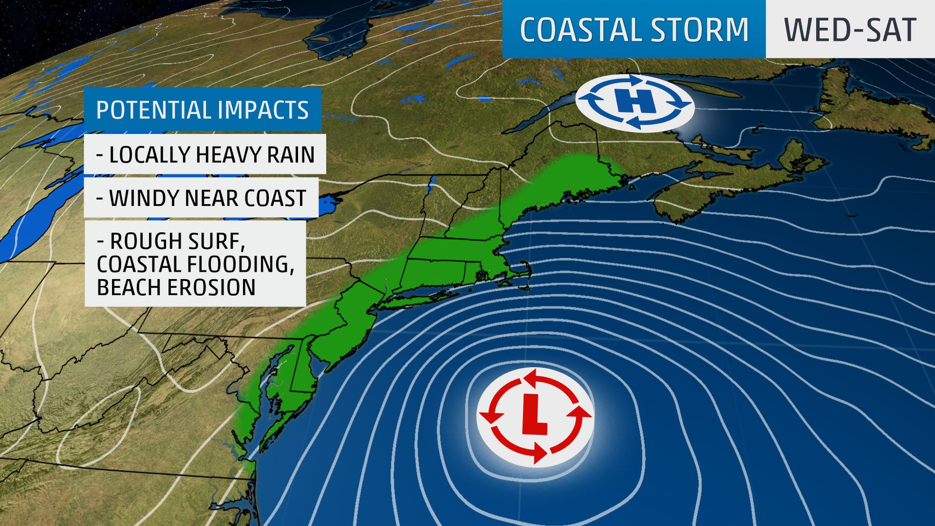 Coastal Storm Will Bring Rough Surf, Wind and Rain to Parts of East ...