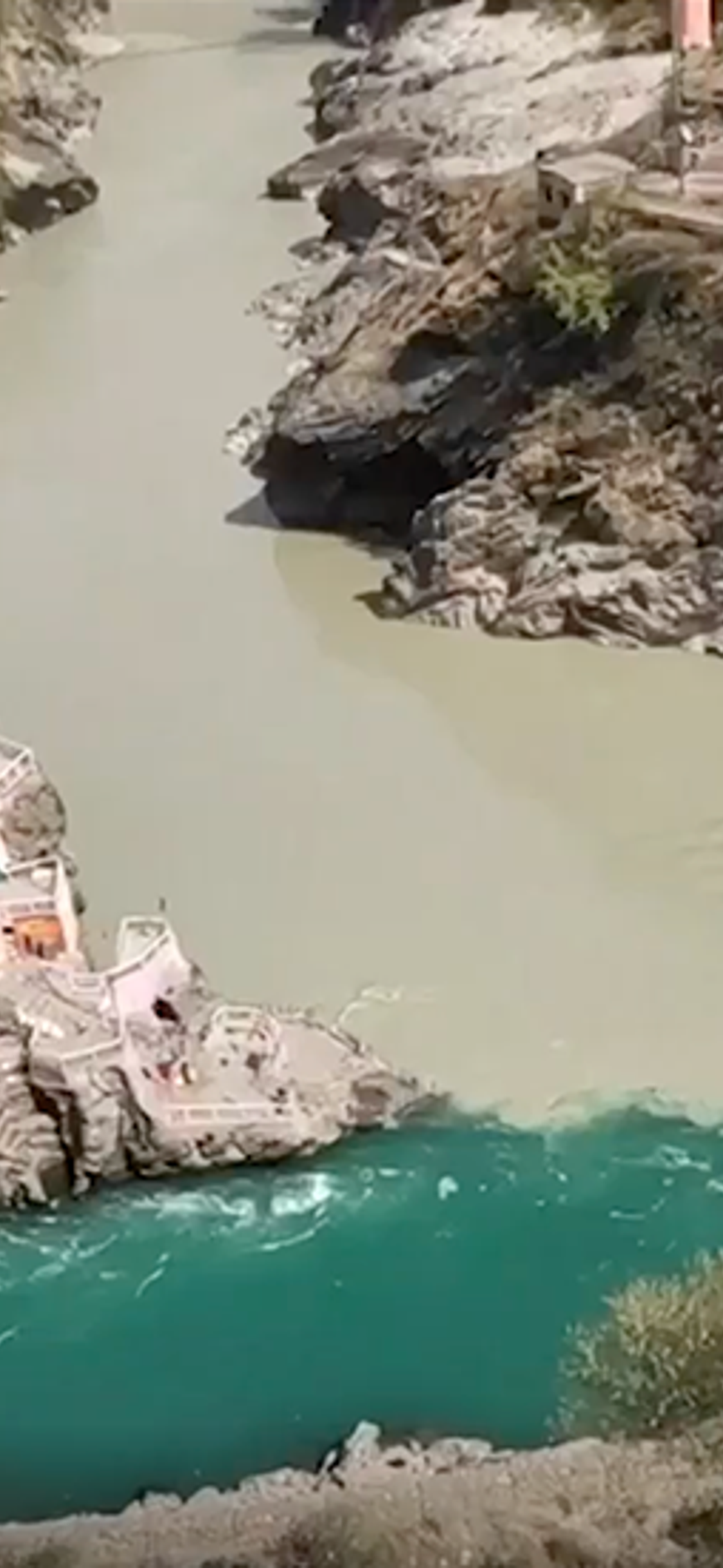 Two Rivers Meet But Dont Mix