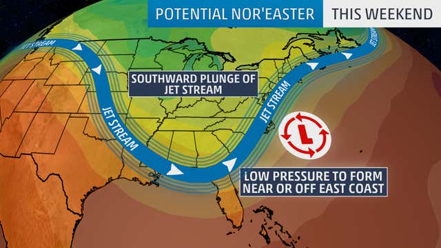 Northeaster Potential Nor'easter Could Threaten the East Coast This Weekend as ...