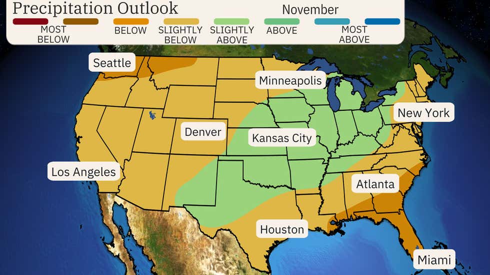 Weather In November November Temperature Forecast: Warm Finish To Fall | Weather.com