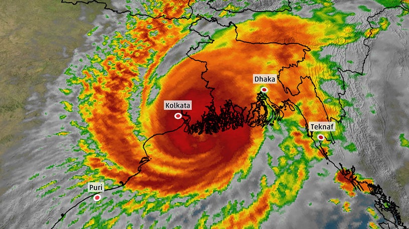 Tropical Cyclone Bulbul Bringing High Winds, Heavy Rain to India and Bangladesh