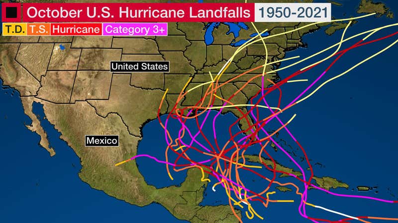 All Hurricanes Recent Years Are A Reminder Of How October Hurricanes Can Threaten US ...