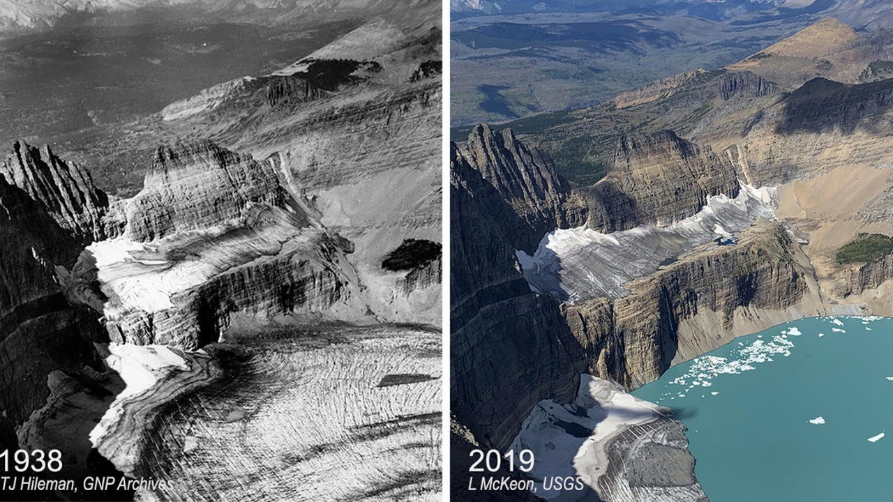 Environment Changes Melting Glaciers Before And After
