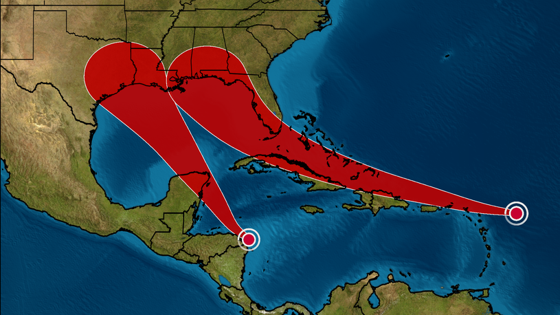 Tropical Storm Laura and Tropical Depression Fourteen: Track the ...