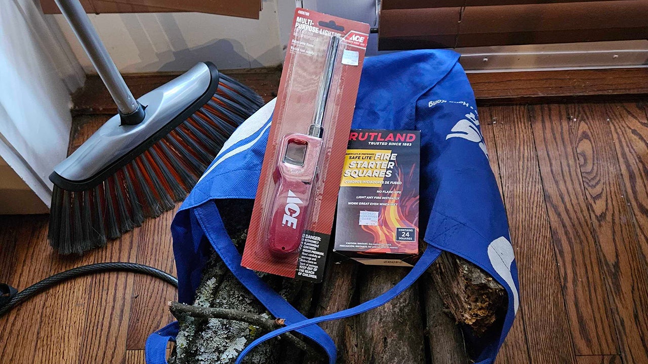 Firewood, a lighter and firestarter that I was sure to grab before Atlanta saw a little more than 2 inches of snow on Friday, Jan. 10, due to Winter Storm Cora. (Michael Cohen/weather.com)