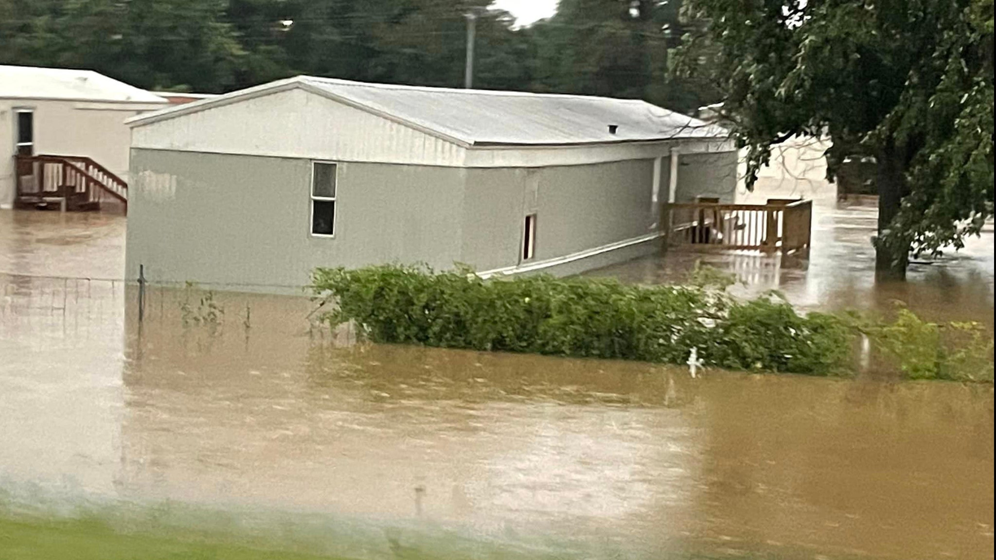 Flooding inundates Union City, Tenn., on Friday, Aug. 4, 2023. (Brandee Roach)