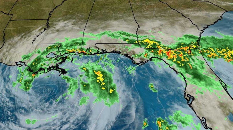 Cristobal Lashing the Gulf Coast