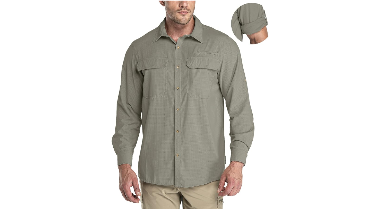 33,000ft Men's Long Sleeve Sun Protection Shirt