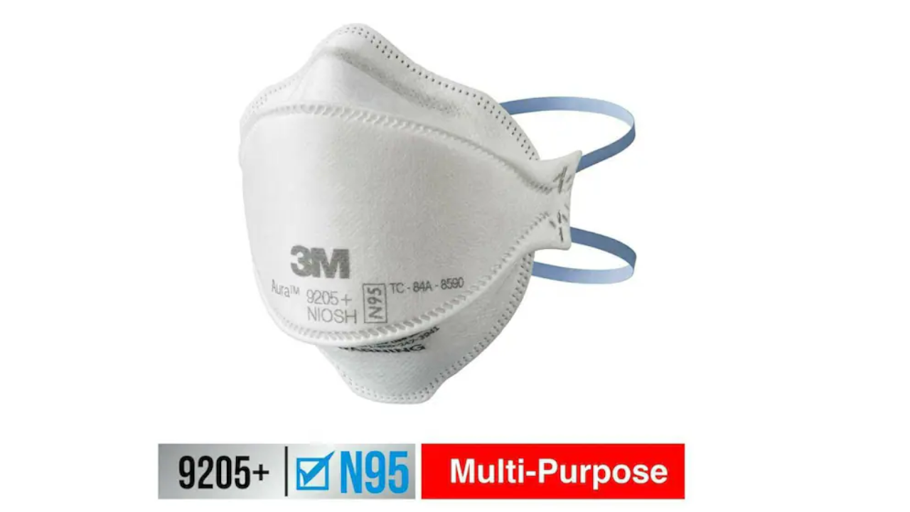 3M 9205+ N95 Aura Particulate Disposable Respirator Foldable (10-Pack)
