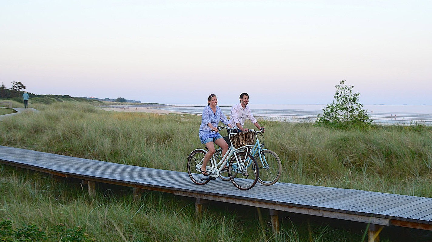 Romantische Radtour &uuml;ber den Bohlenweg Richtung Nieblum
