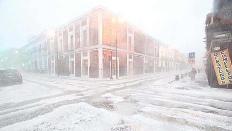 Freak Hailstorm Slams Puebla, Mexico The Weather Channel