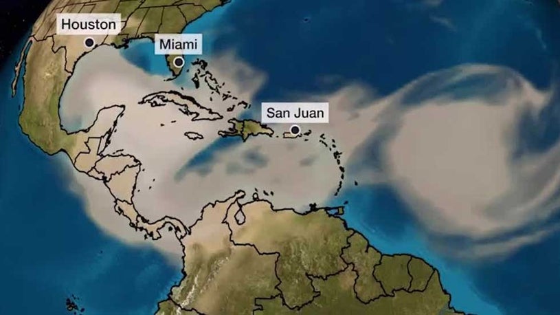 Dust from the Sahara Desert Expected to Reach U.S. in Coming Week