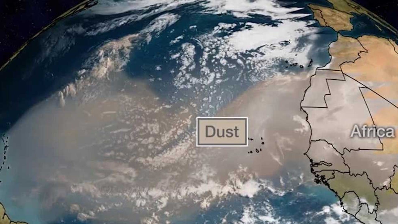 Massive Saharan Dust Plume Now in the Caribbean Sea to Complete 5,000