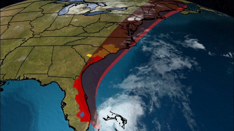 The latest forecast, tracking tropical storm Isaias